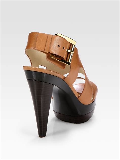 michael kors salonke|michael kors leather sandals.